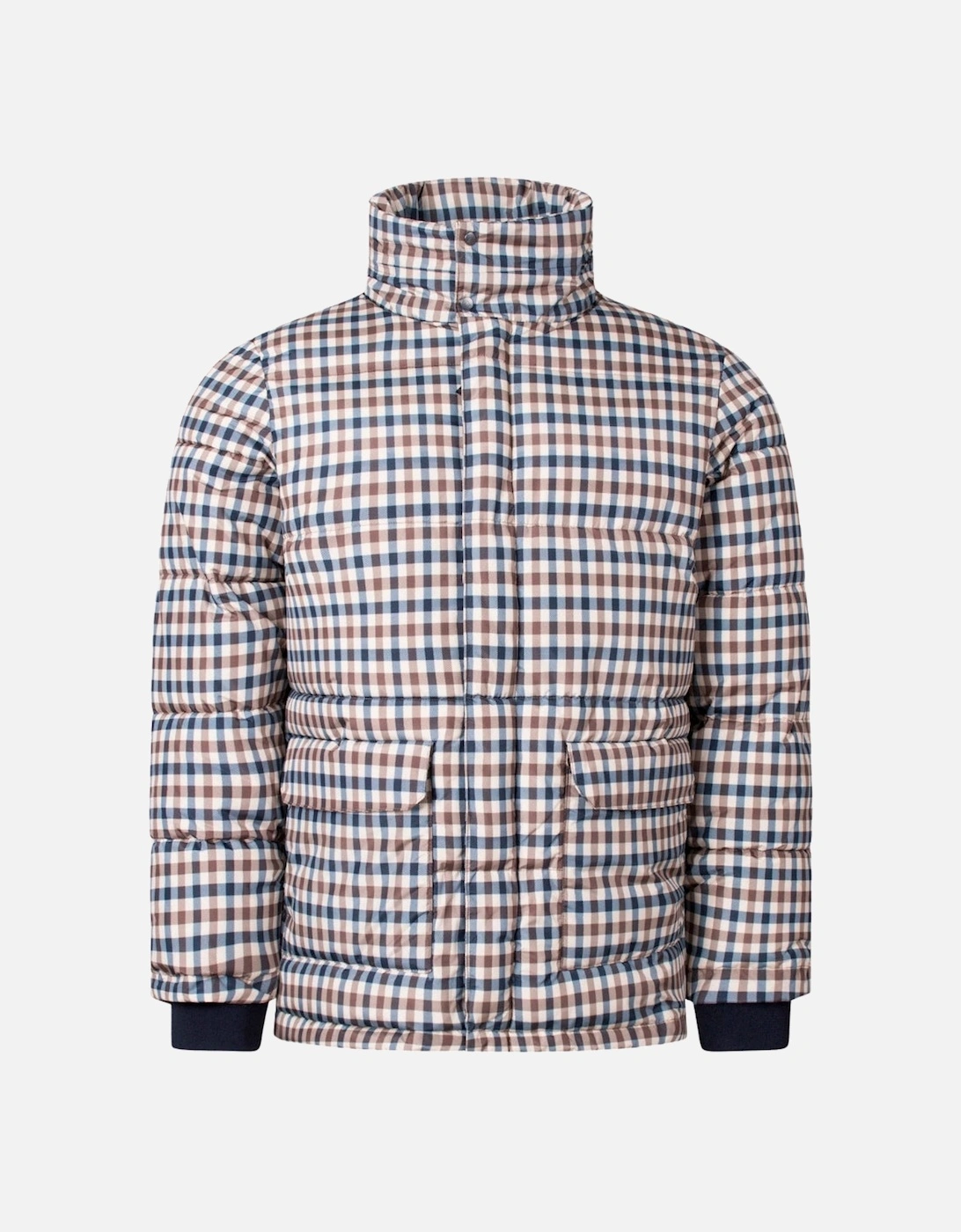 Aquascutum Active Puffer Beige Check Jacket, 6 of 5