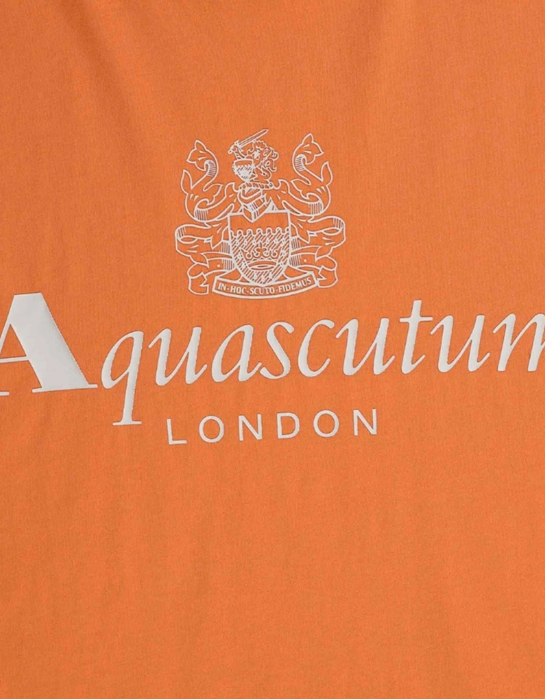 Aquascutum Active Big Logo Orange T-Shirt