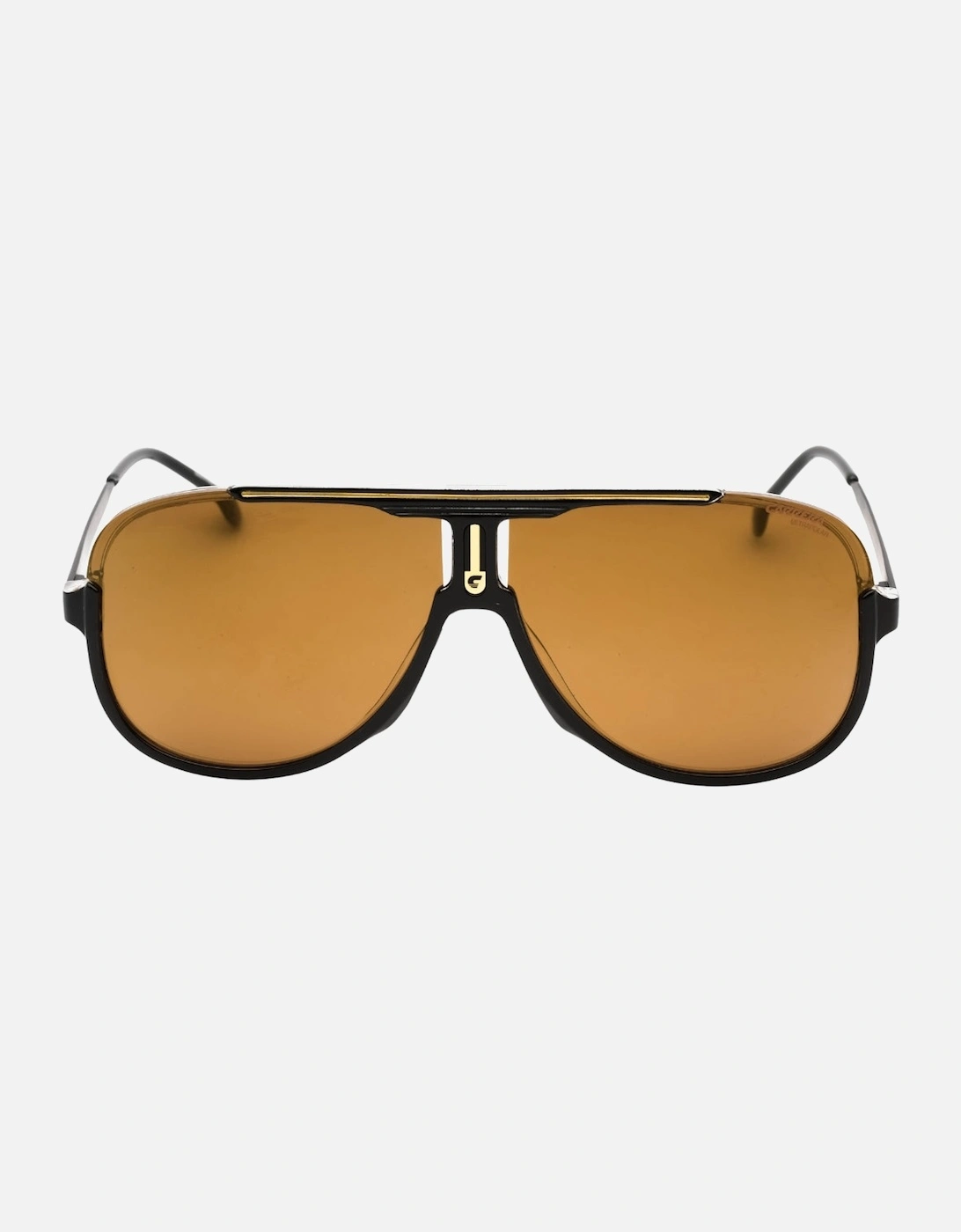 Brown Pilot Framed Sunglasses