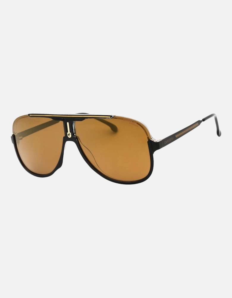 Brown Pilot Framed Sunglasses