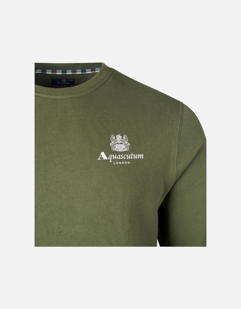 Aquascutum Active Small Logo Green Sweatshirt
