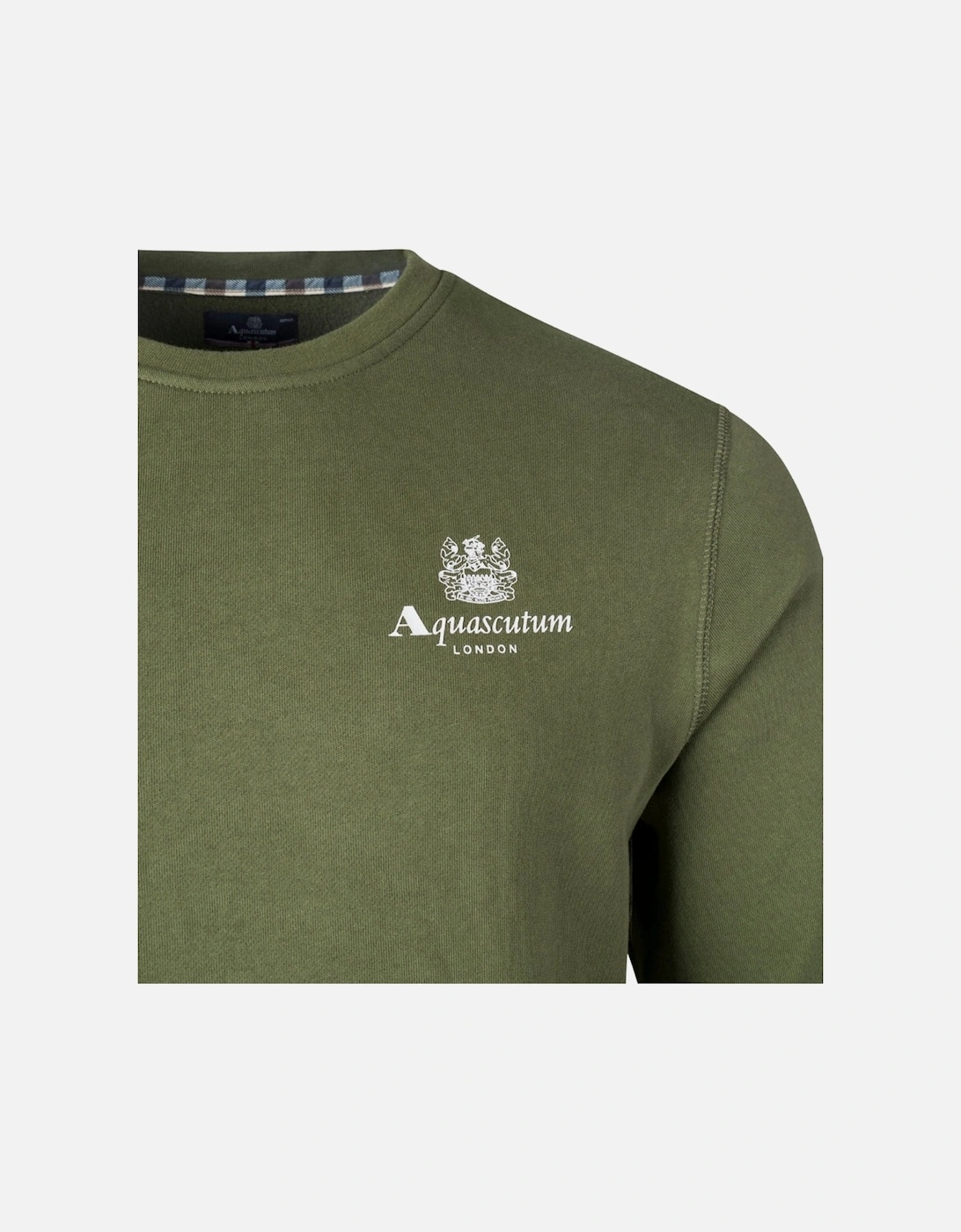 Aquascutum Active Small Logo Green Sweatshirt