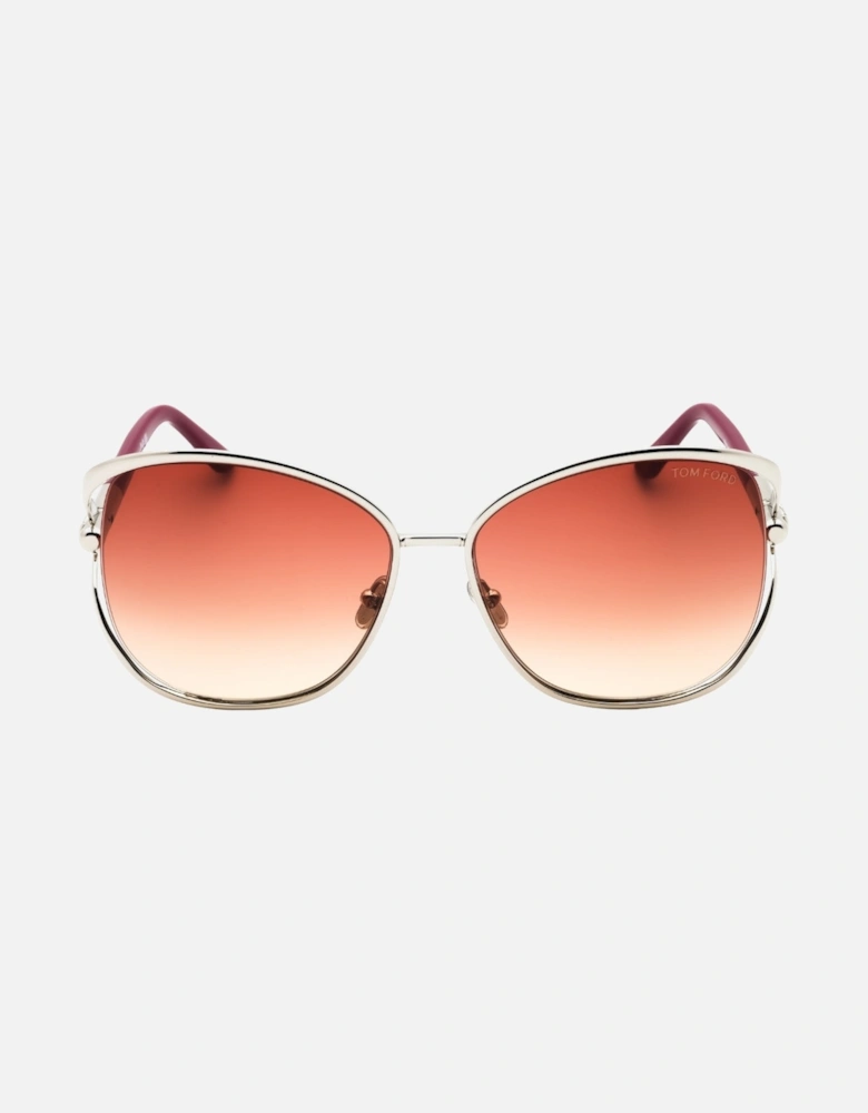 Marta Shiny Palladium Silver Sunglasses