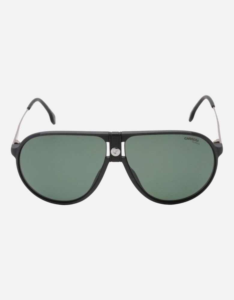 UC Matte Black Frame Green Polarized Lens Sunglasses