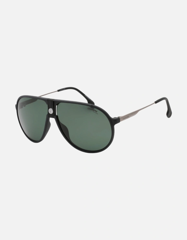 UC Matte Black Frame Green Polarized Lens Sunglasses
