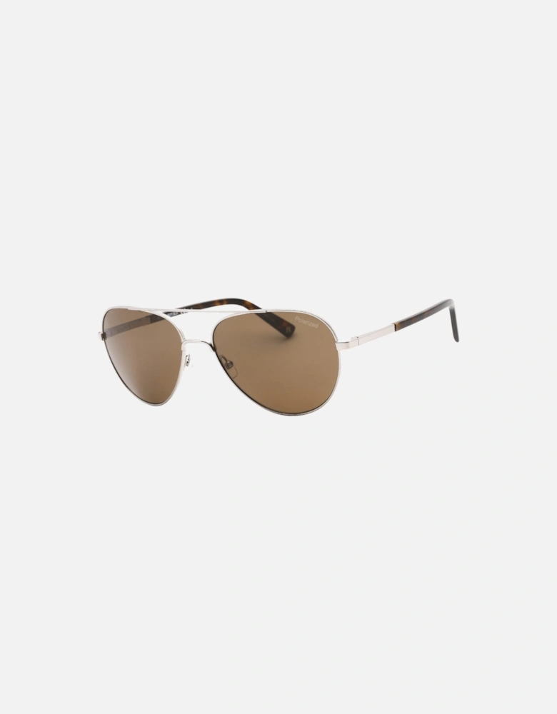 Bronze PZ Lensed Ruthenium Silver Sunglasses