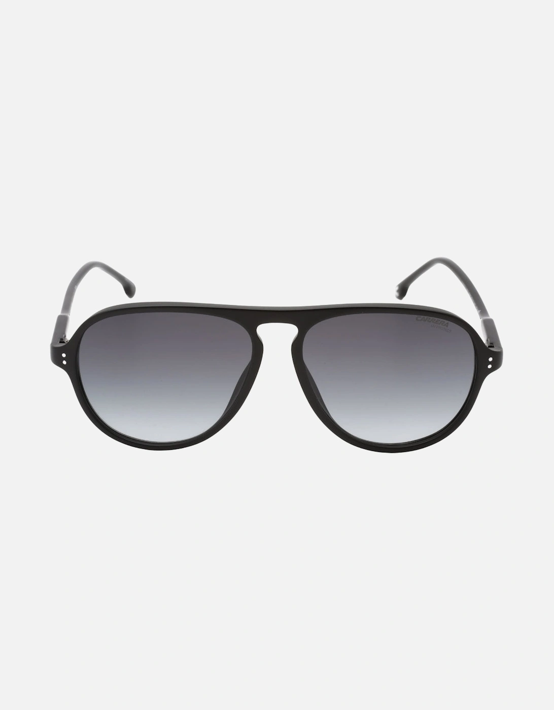 Matte Black Framed Grey Gradient Lensed Sunglasses