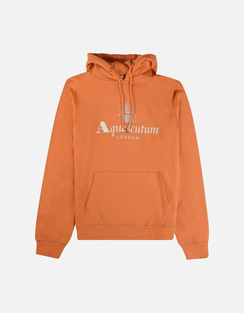 Aquascutum Active Big Logo Orange Hoodie