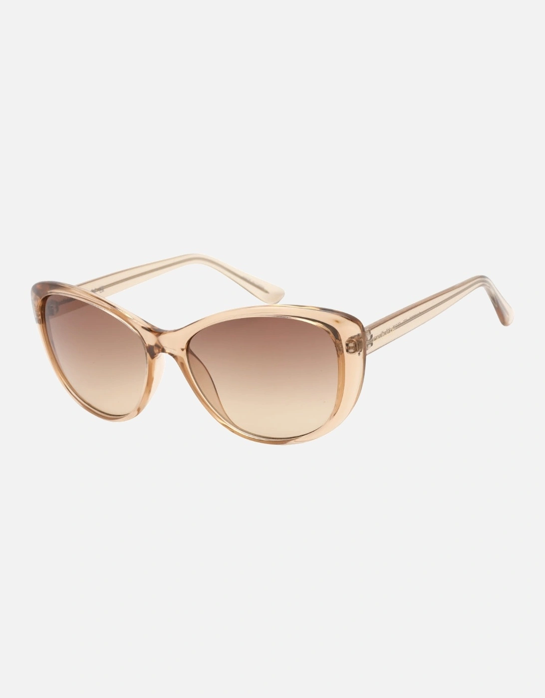 Crystal Beige Frame Brown Gradient Lensed Sunglasses, 3 of 2