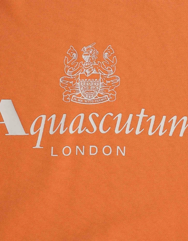 Aquascutum Active Big Logo Orange Sweatshirt