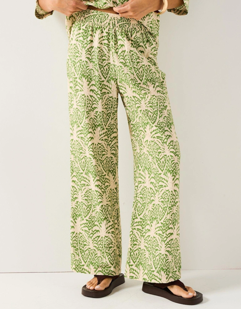 Troya Life Mid Waist Wide Pants - Multi