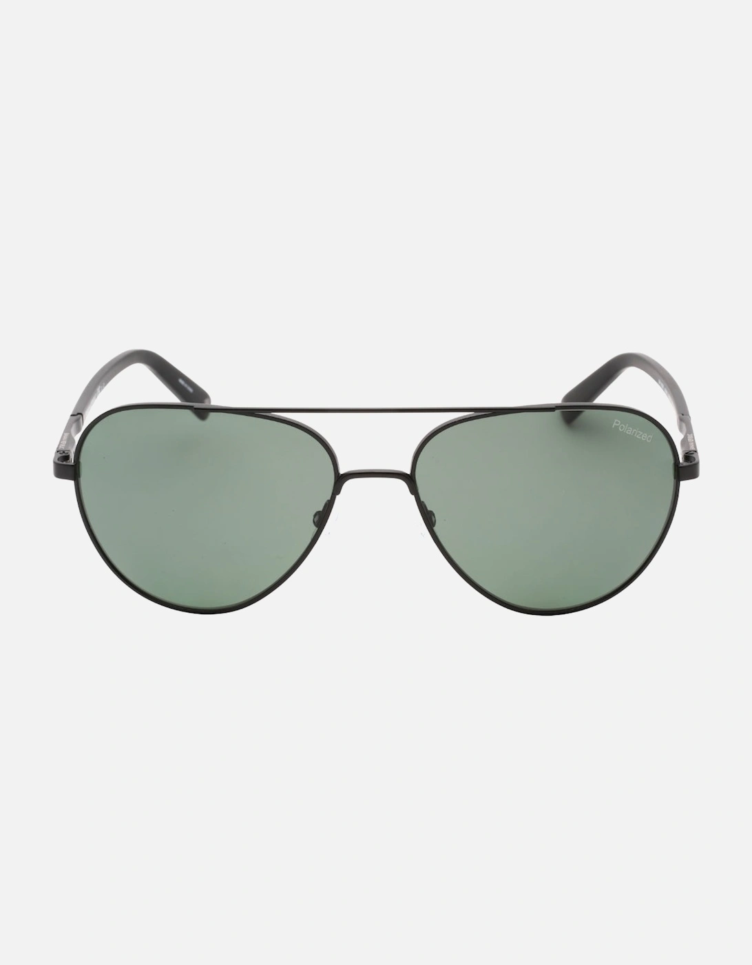 Matte Black Framed Green PZ Lensed Sunglasses, 3 of 2