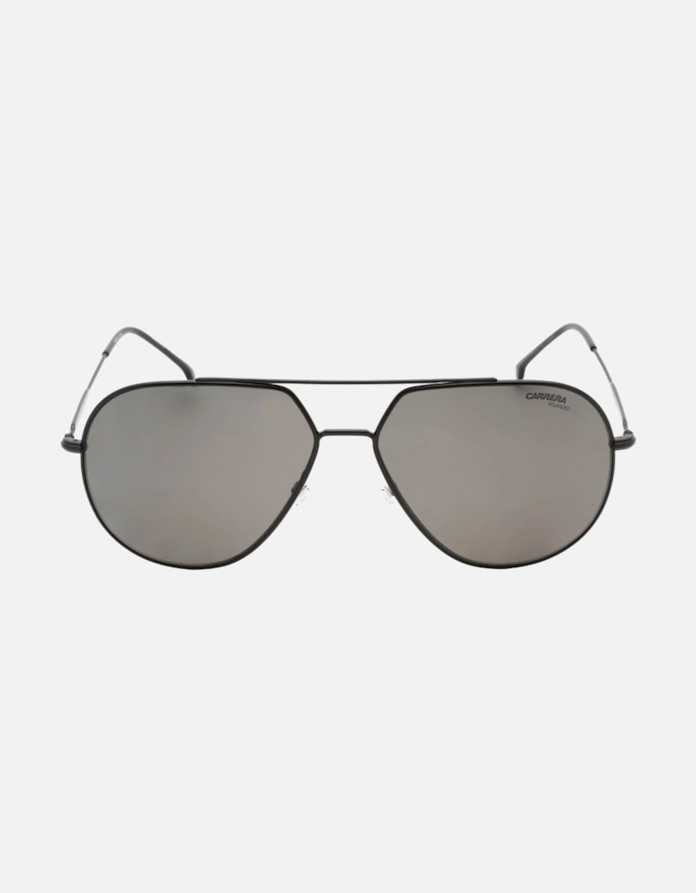 Matte Black Framed Grey PZ Lensed Sunglasses