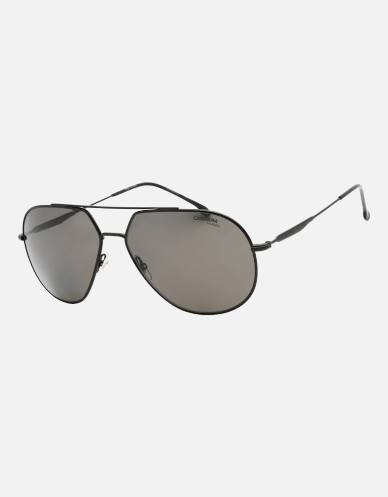 Matte Black Framed Grey PZ Lensed Sunglasses