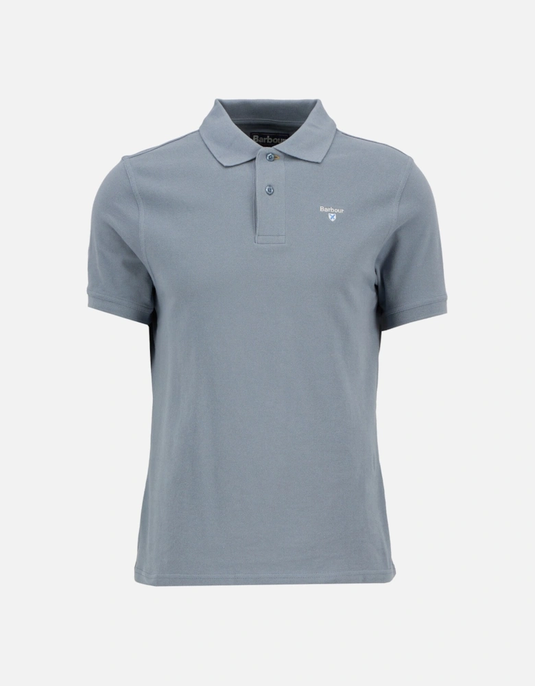 Sports Polo Shirt - Washed Blue