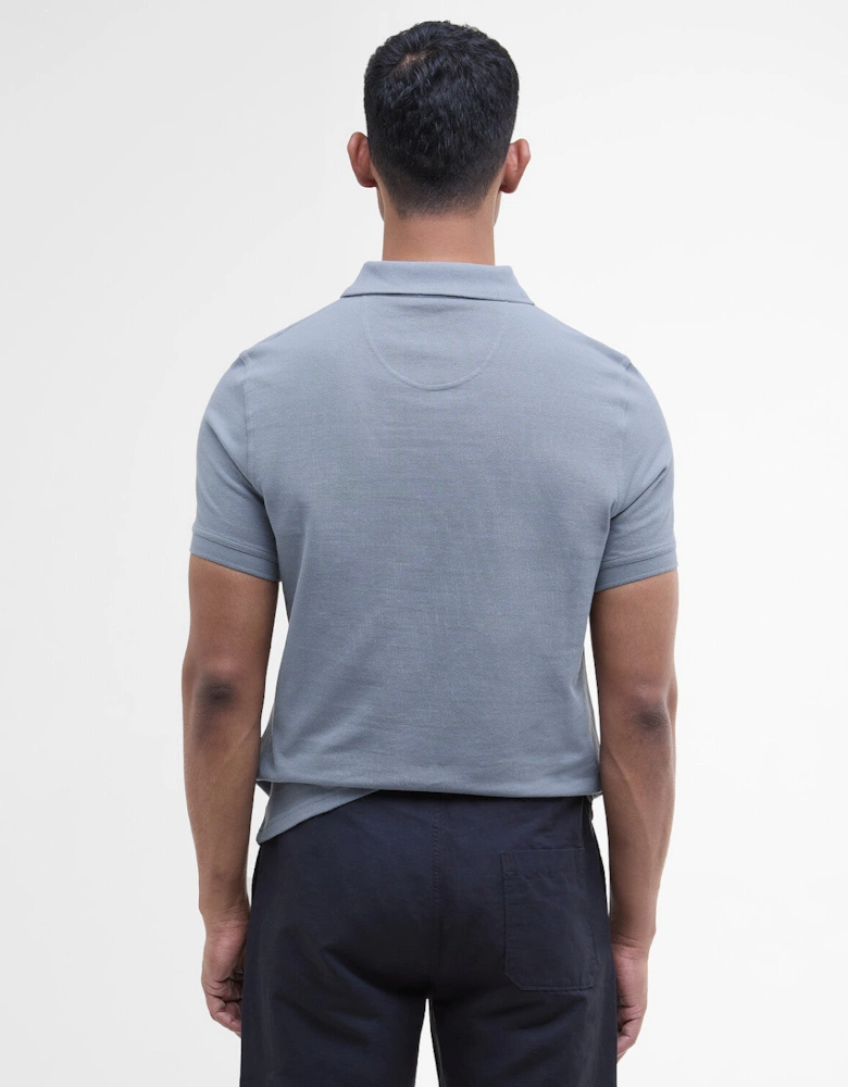 Sports Polo Shirt - Washed Blue