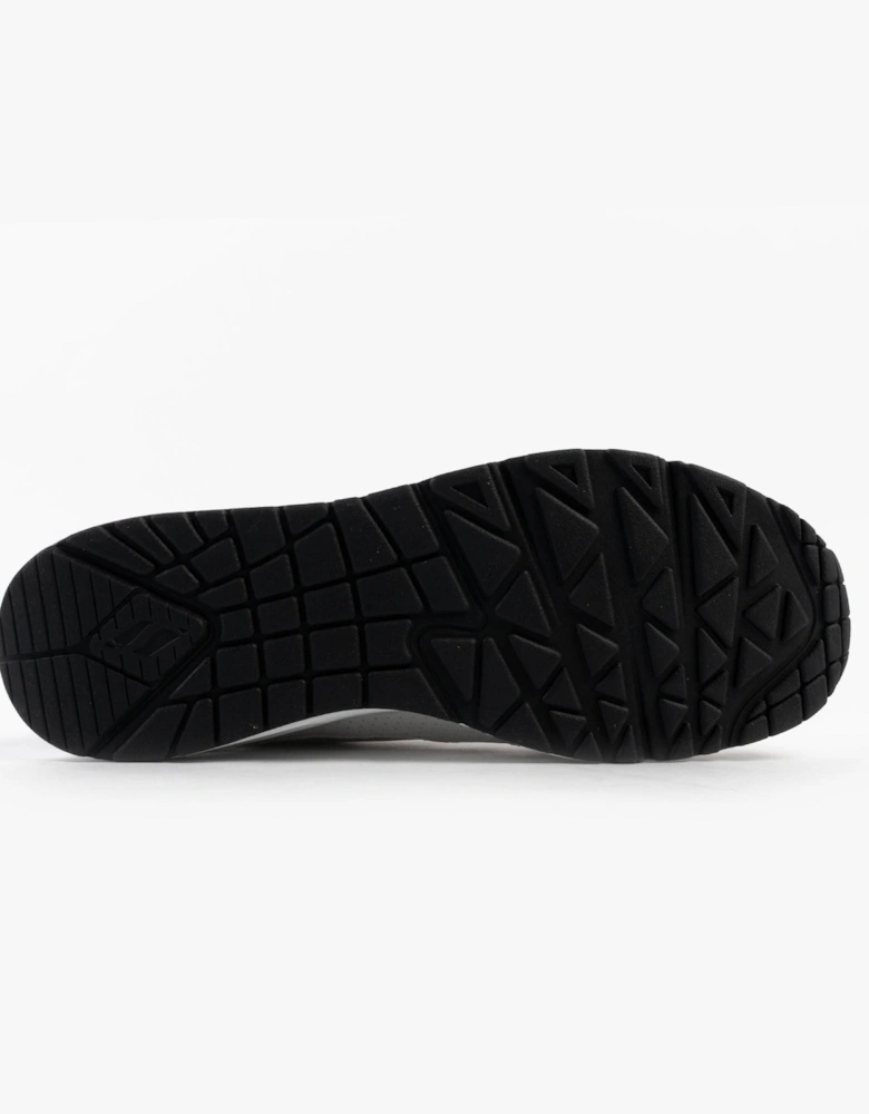 UNO - RETRO ONE Mens Trainers White Mono/Black