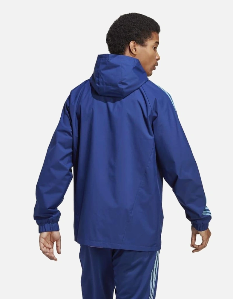 Tiro Hooded Windbreaker Jacket Blue