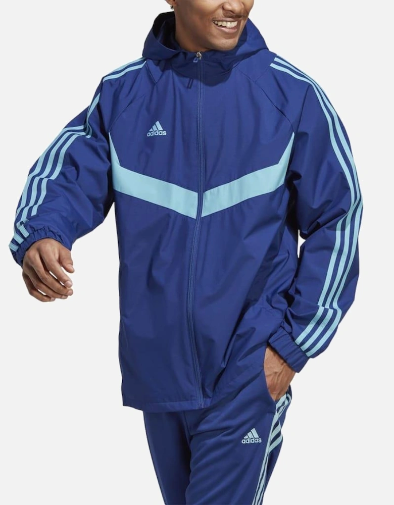Tiro Hooded Windbreaker Jacket Blue