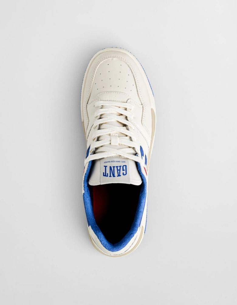 Brookpal Sneaker - Off White / Greece Blue