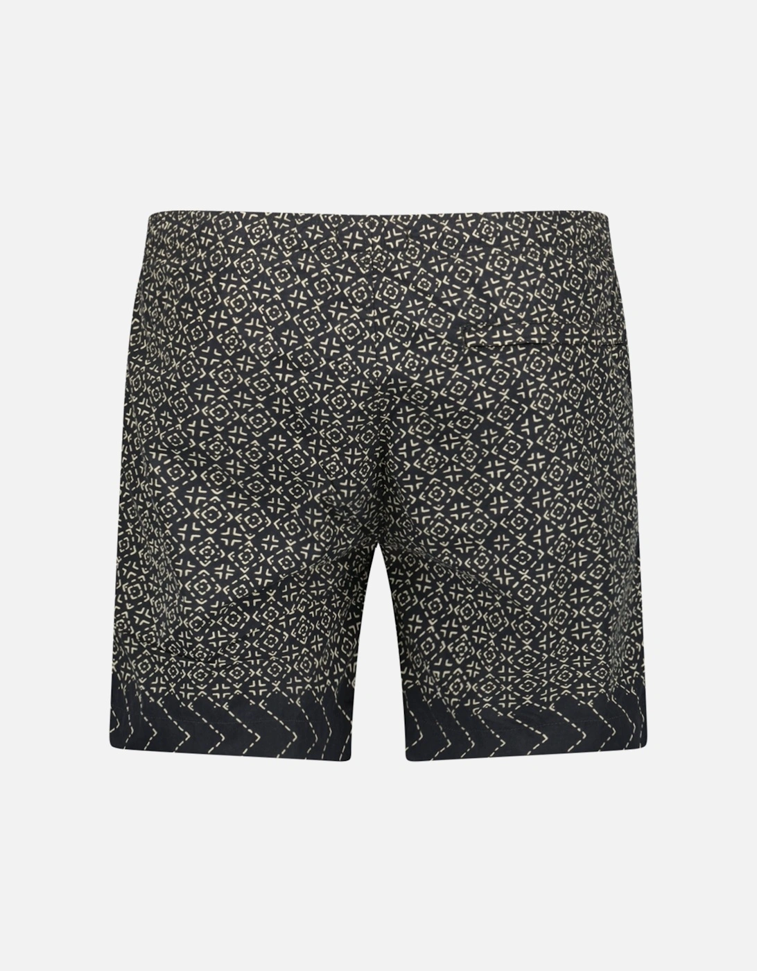 Print Baja Print Flatt Nylon Logo Swim Shorts Black