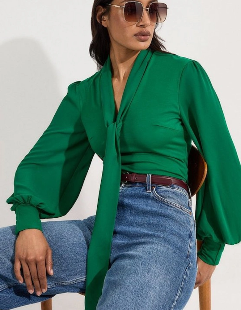 Jersey Ponte Georgette Mix Bodysuit