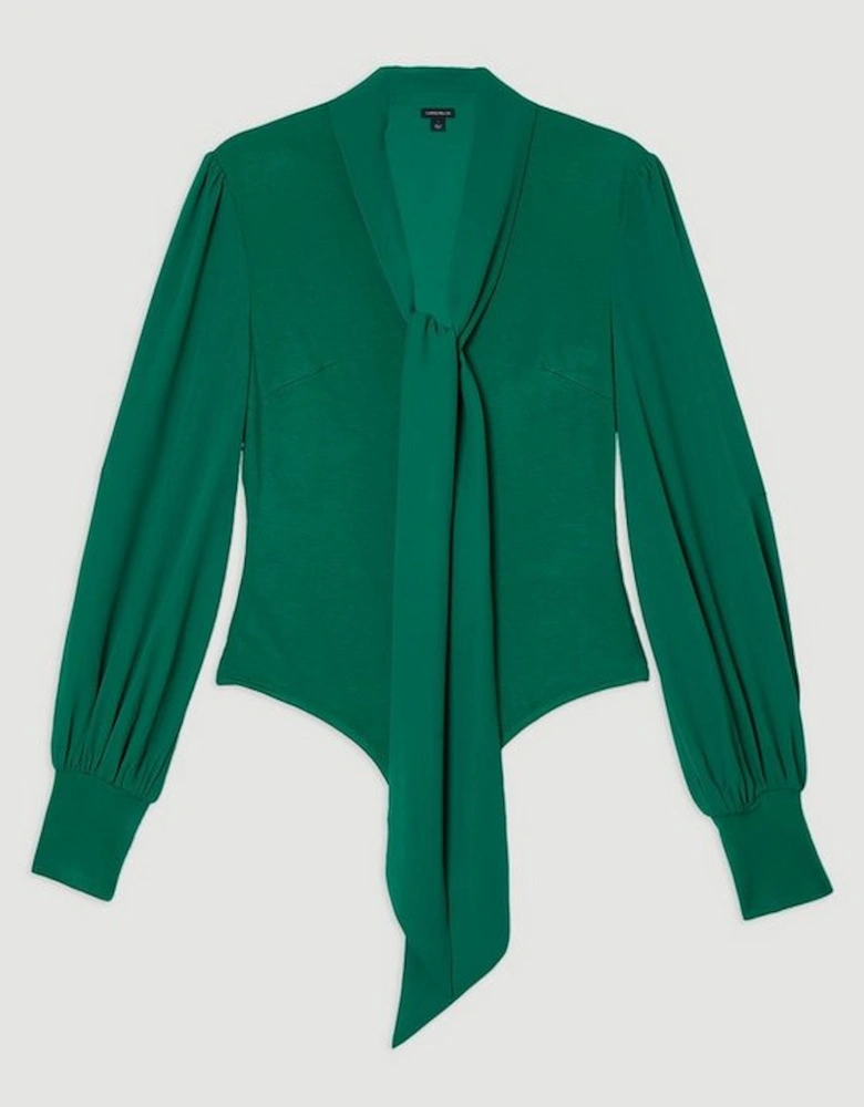 Jersey Ponte Georgette Mix Bodysuit