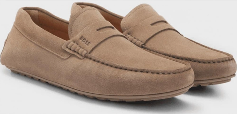 Noel_Mocc Suede Moccasin Beige Loafers