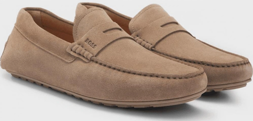 Noel_Mocc Suede Moccasin Beige Loafers