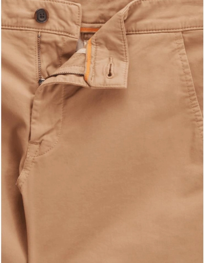 Schino Cotton Slim Fit Beige Chino Trousers