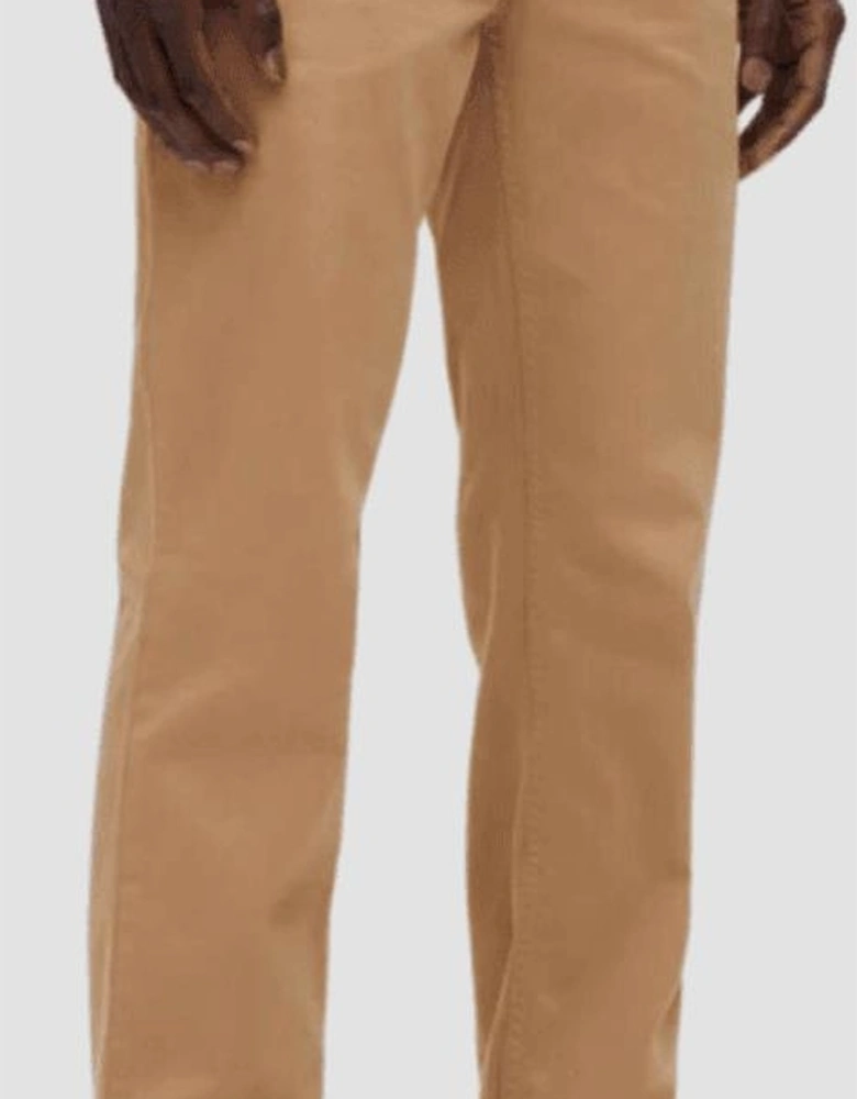 Schino Cotton Slim Fit Beige Chino Trousers