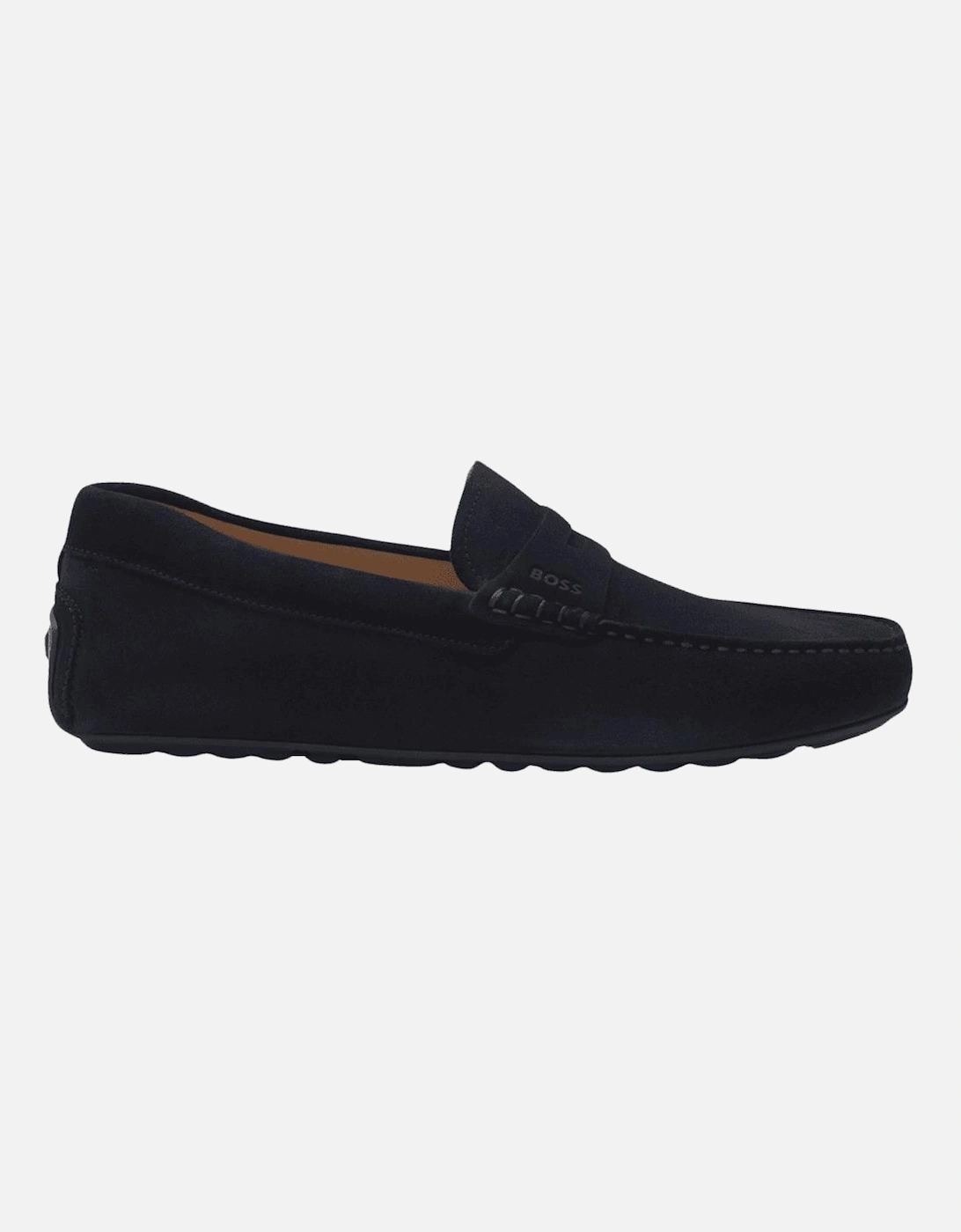 Noel_Mocc Suede Moccasin Dark Blue Loafers, 5 of 4