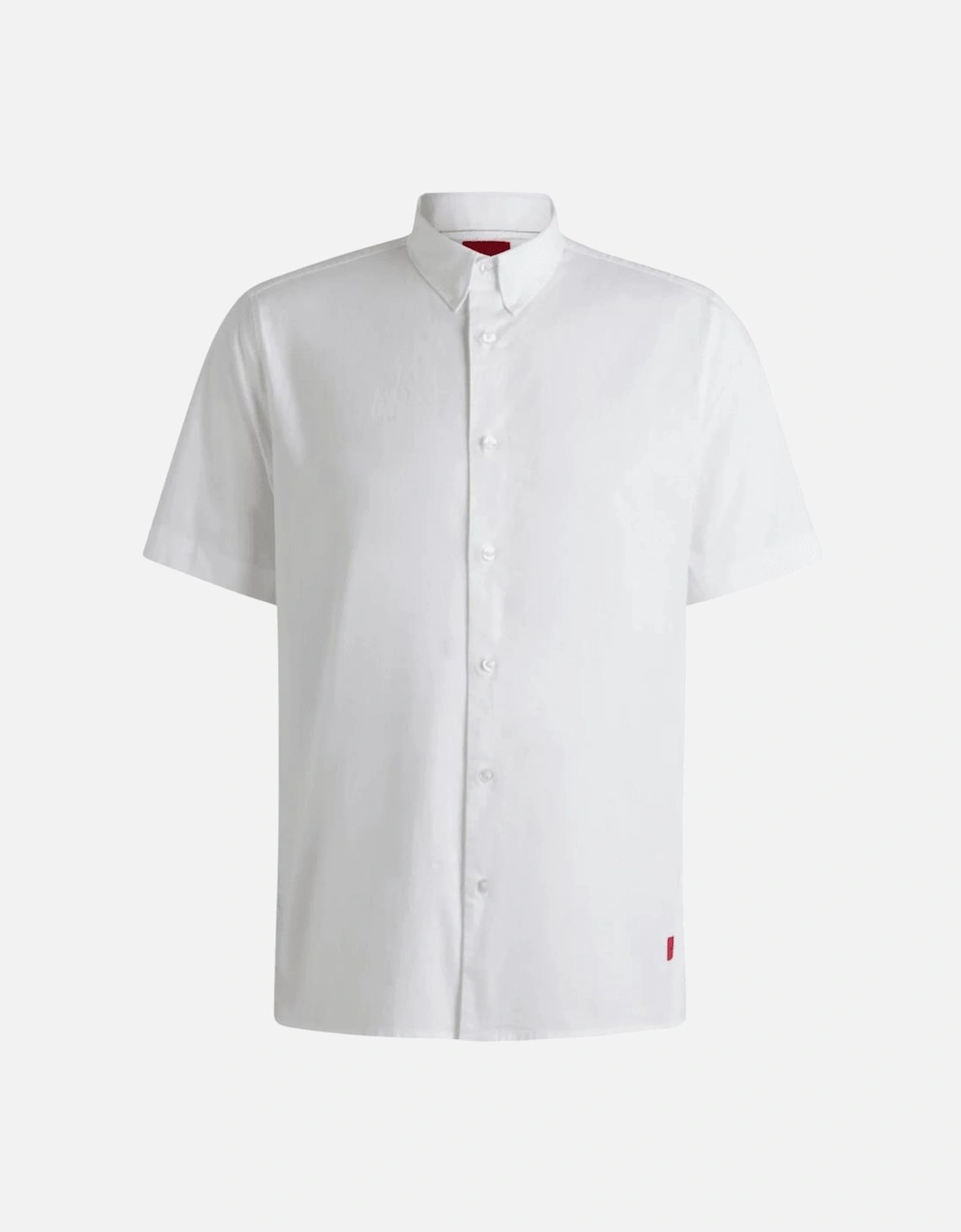Ebor Relaxed Fit Short Sleeve White Shirt, 5 of 4