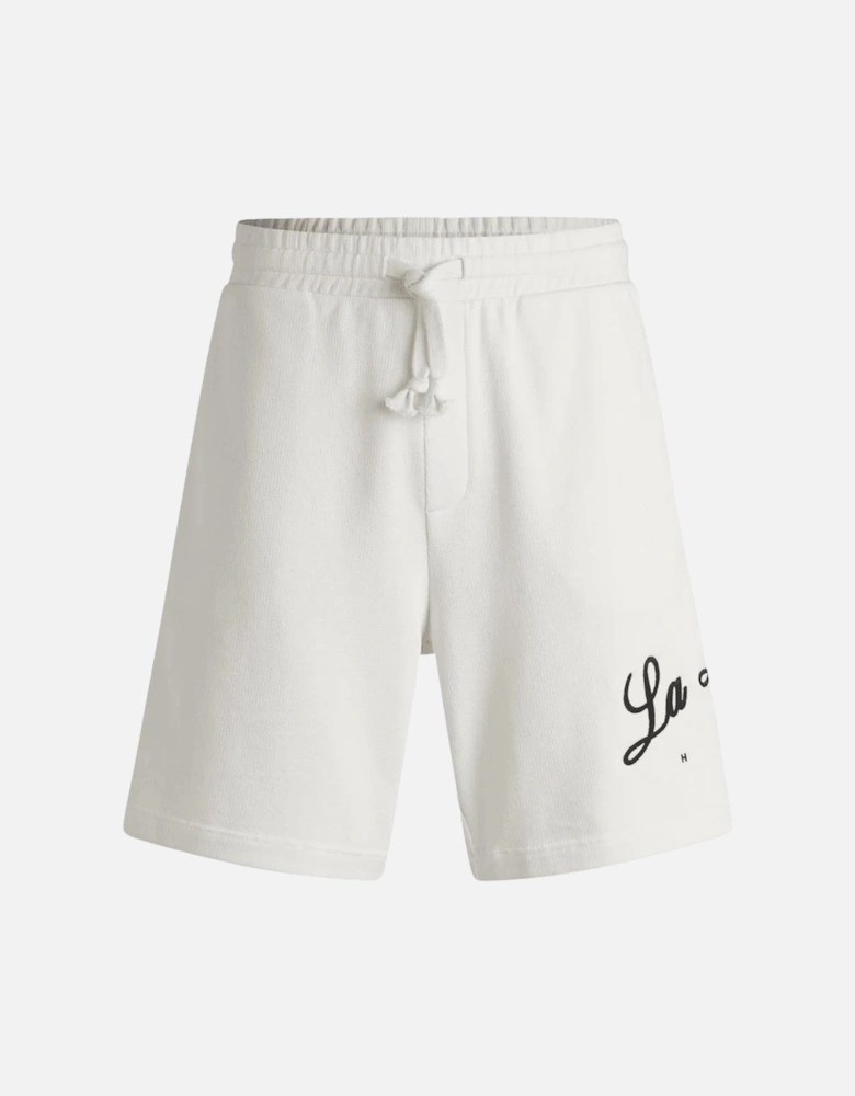 Duold Palm Tree Design Beige Shorts