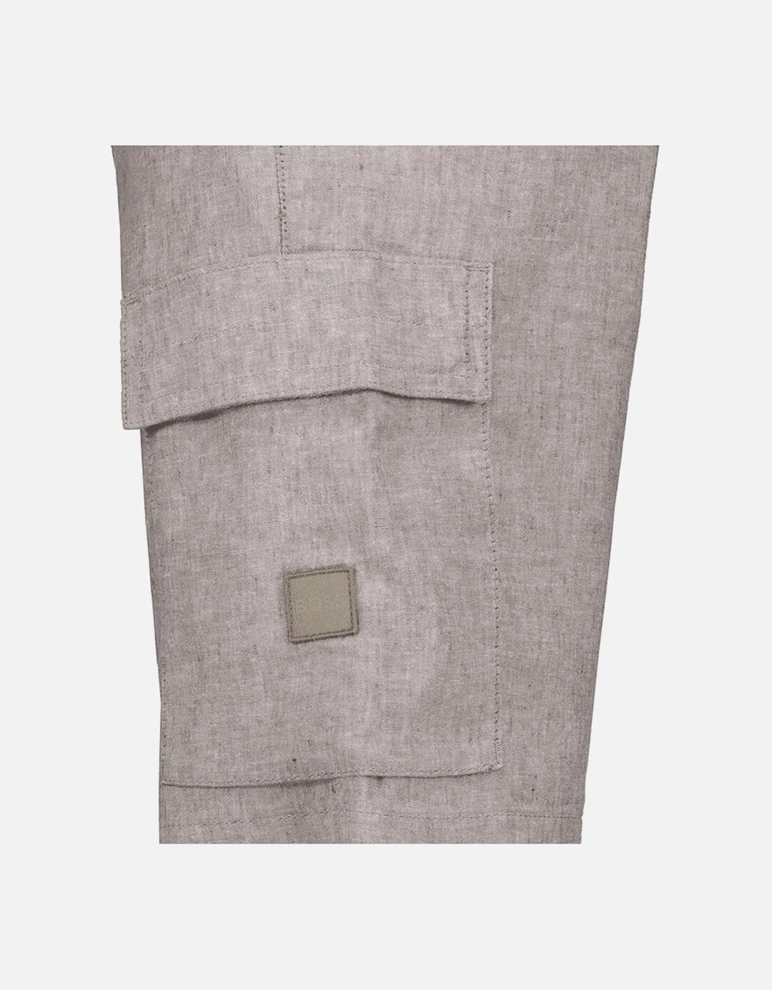 Sisla-9 Patch Logo Grey Cargo Shorts