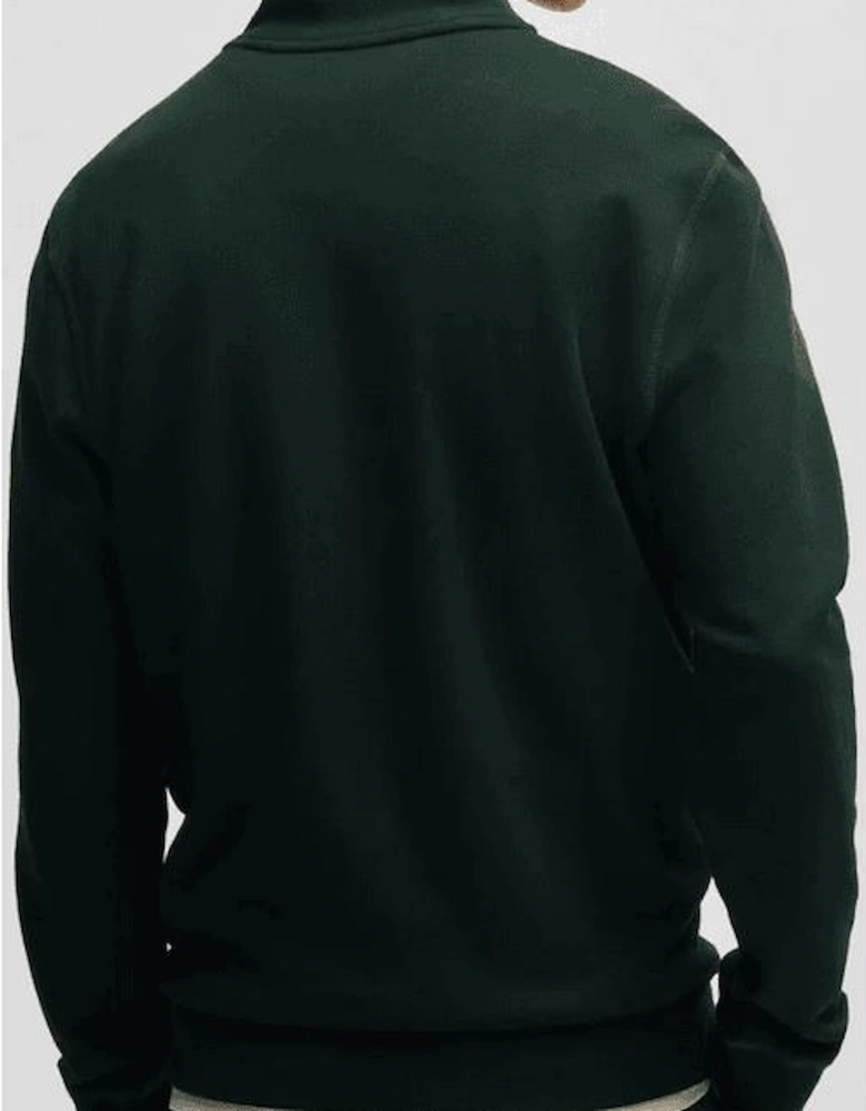 Zetrust Zip Neck Dark Green Sweatshirt