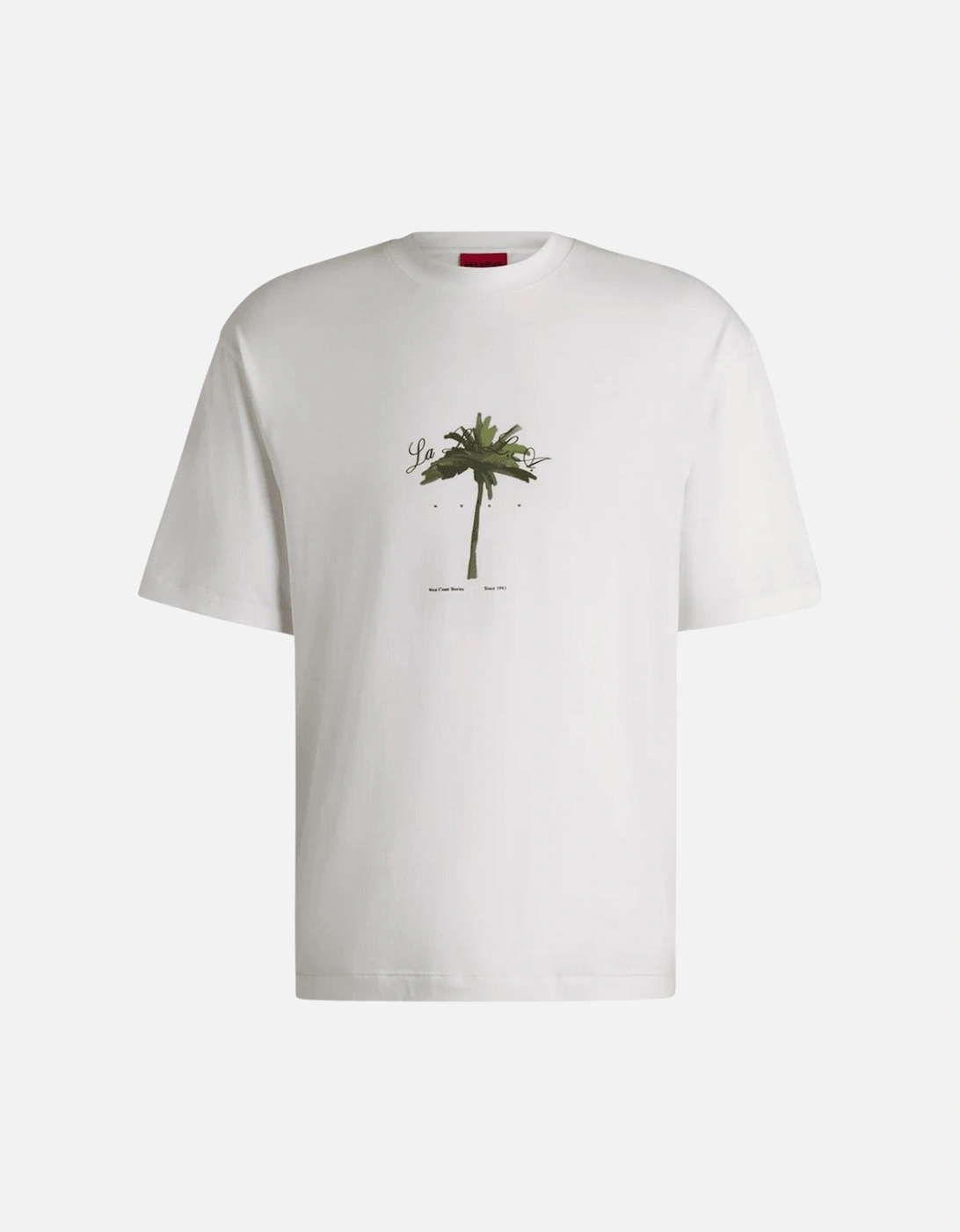 Duwold Palm Tree Print Beige T-Shirt, 5 of 4