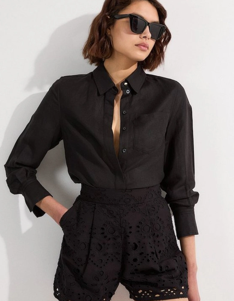 Cotton Broderie Woven Short