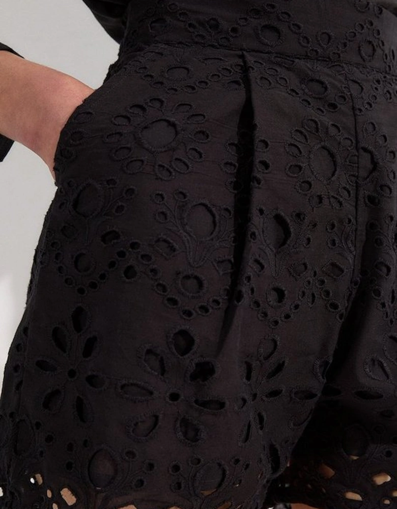 Cotton Broderie Woven Short