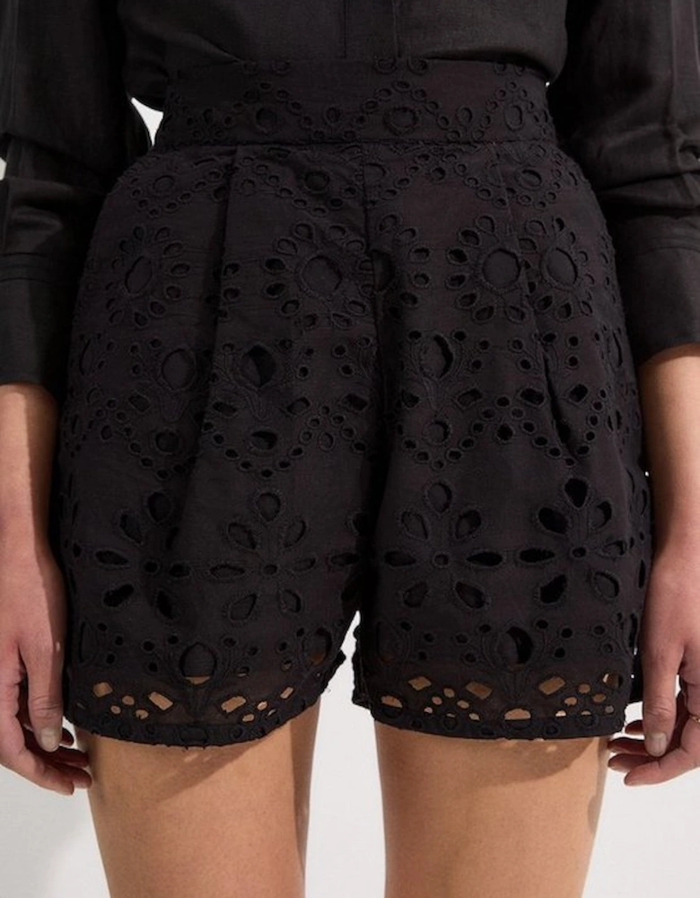 Cotton Broderie Woven Short
