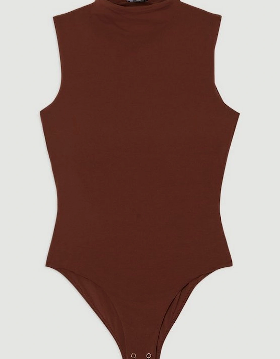 Contour Jersey Sleeveless High Neck Bodysuit