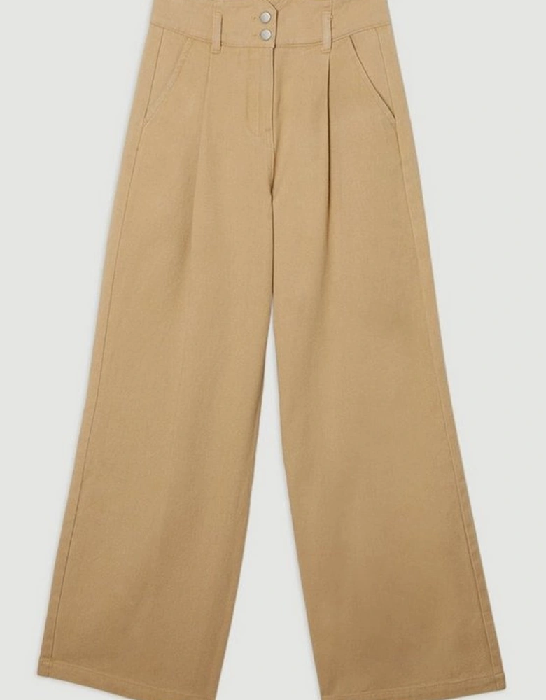 Denim Wide Leg Trousers