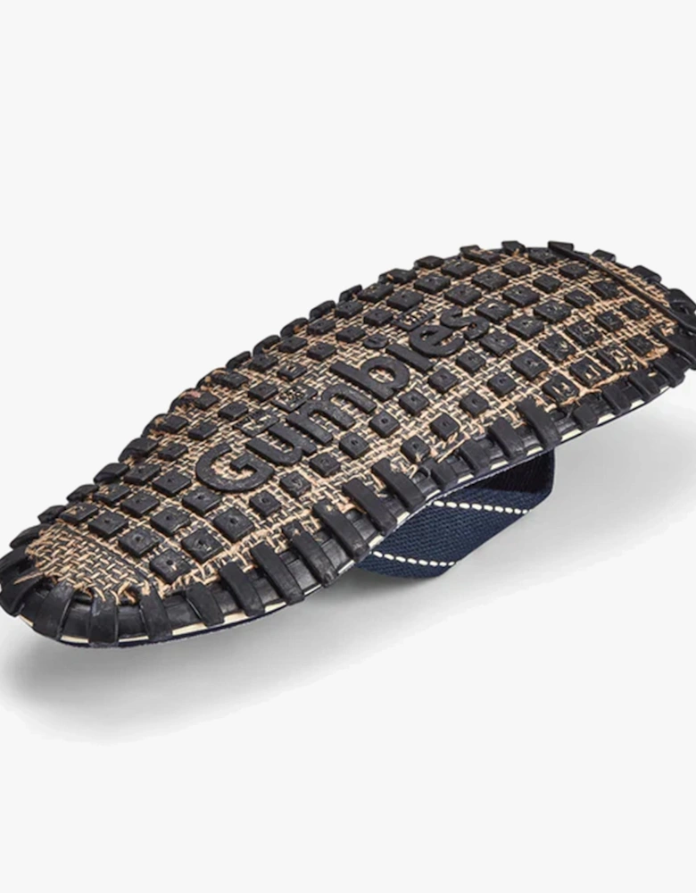ISLANDER Unisex Recycled Flip-Flops Blue Hibiscus