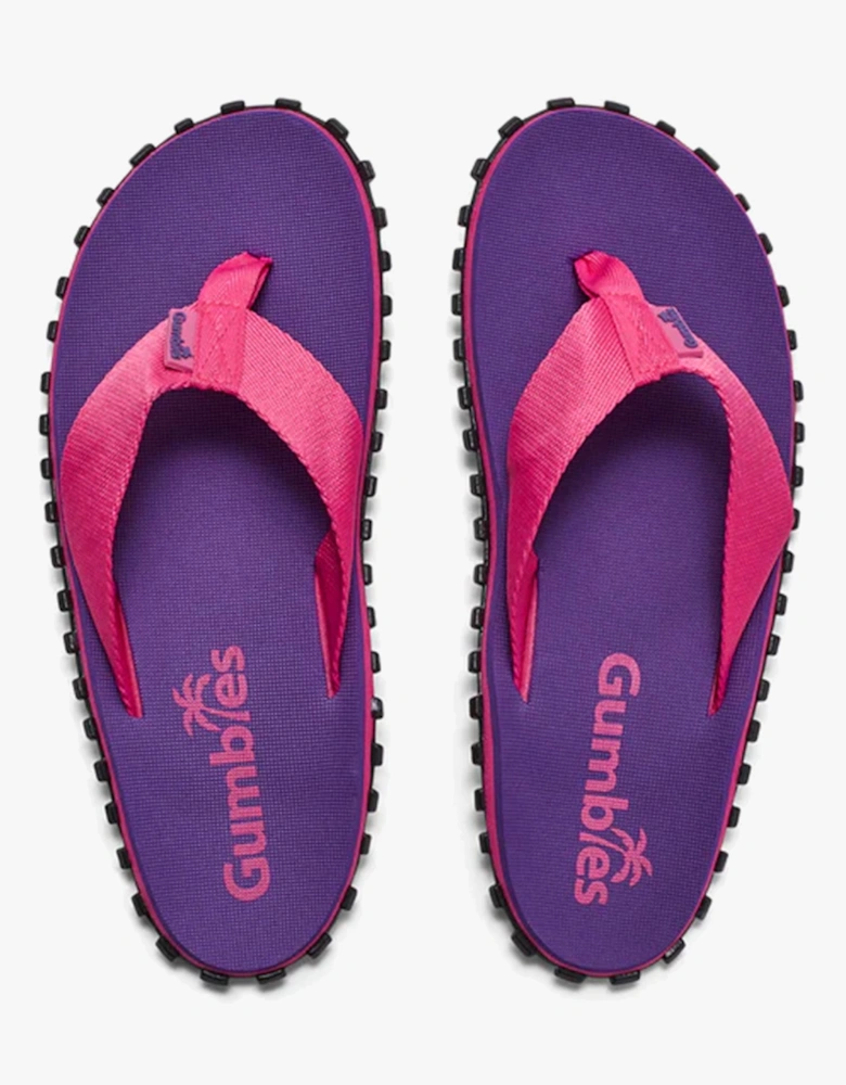 DUCKBILL Womens Waterproof Flip-Flops Purple
