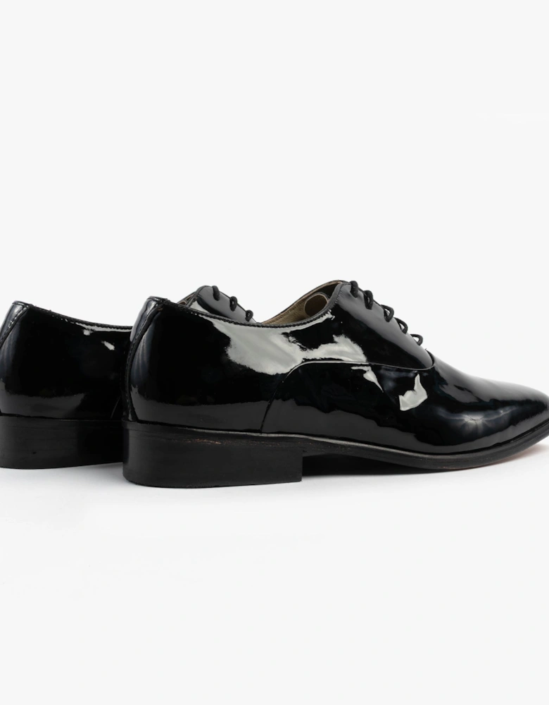 Mens Patent Leather Evening Oxford Shoes Black