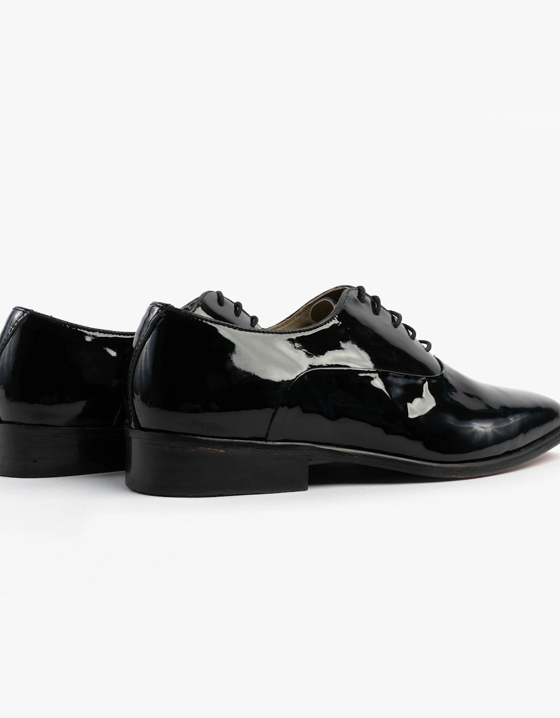 Mens Patent Leather Evening Oxford Shoes Black