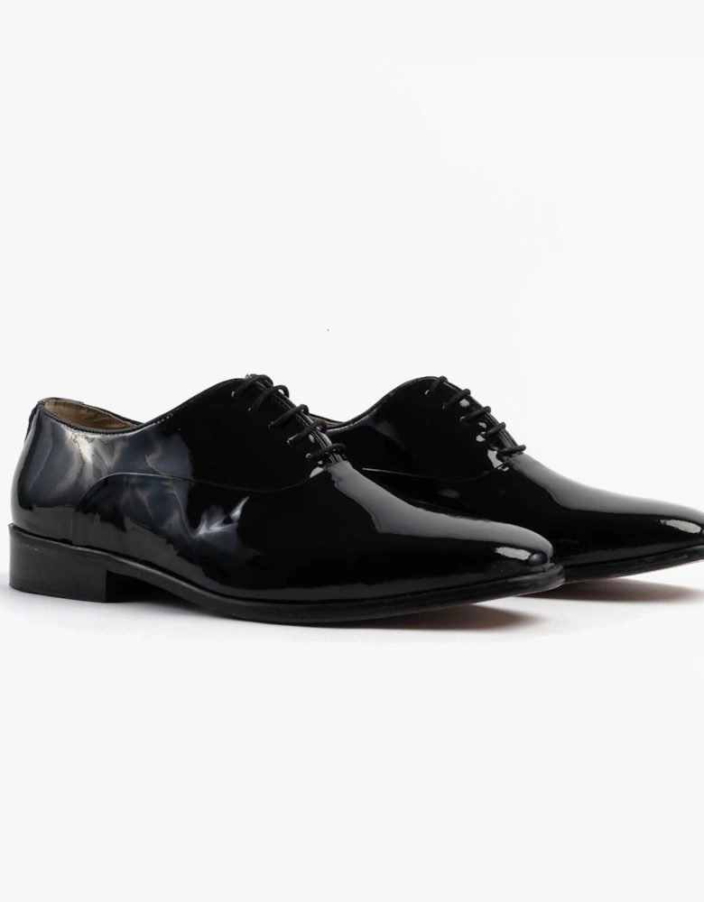 Mens Patent Leather Evening Oxford Shoes Black