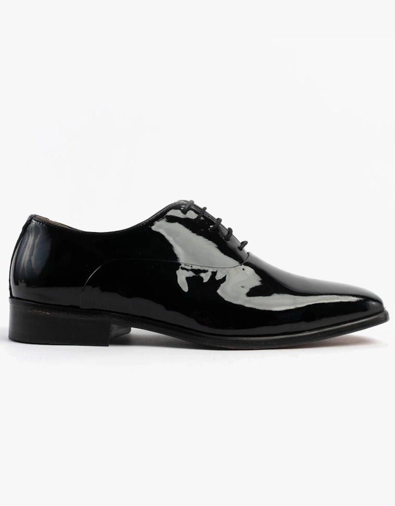 Mens Patent Leather Evening Oxford Shoes Black