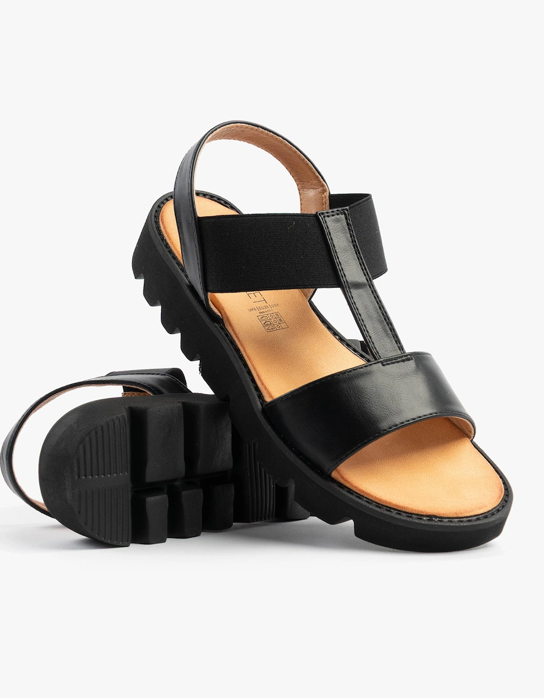 RITZ Womens Sandals Black