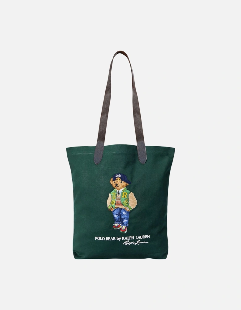 Mens Tote Bag Polo Bear Shopper Leather Handle Shoulder Bag New